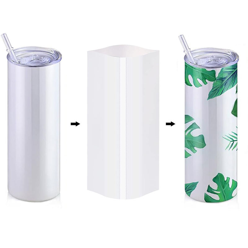 20oz White Sublimation Skinny Straight Tumbler Australia | Double Wall Stainless Steel Vacuum Insulated（25Pack)）